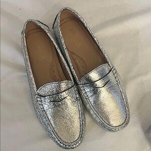 Chic Silver Women's Loafers